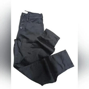 J Crew EUC Vintage Straight Black  Denim Skinny Jeans Size 25